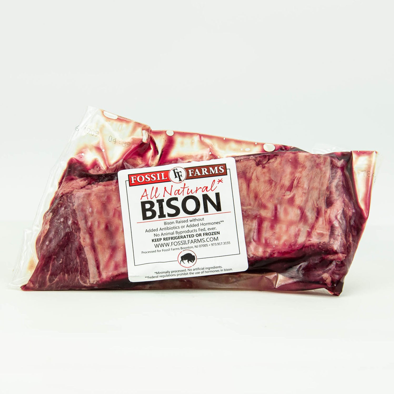 Bison Short Ribs - 1.25 lb Package