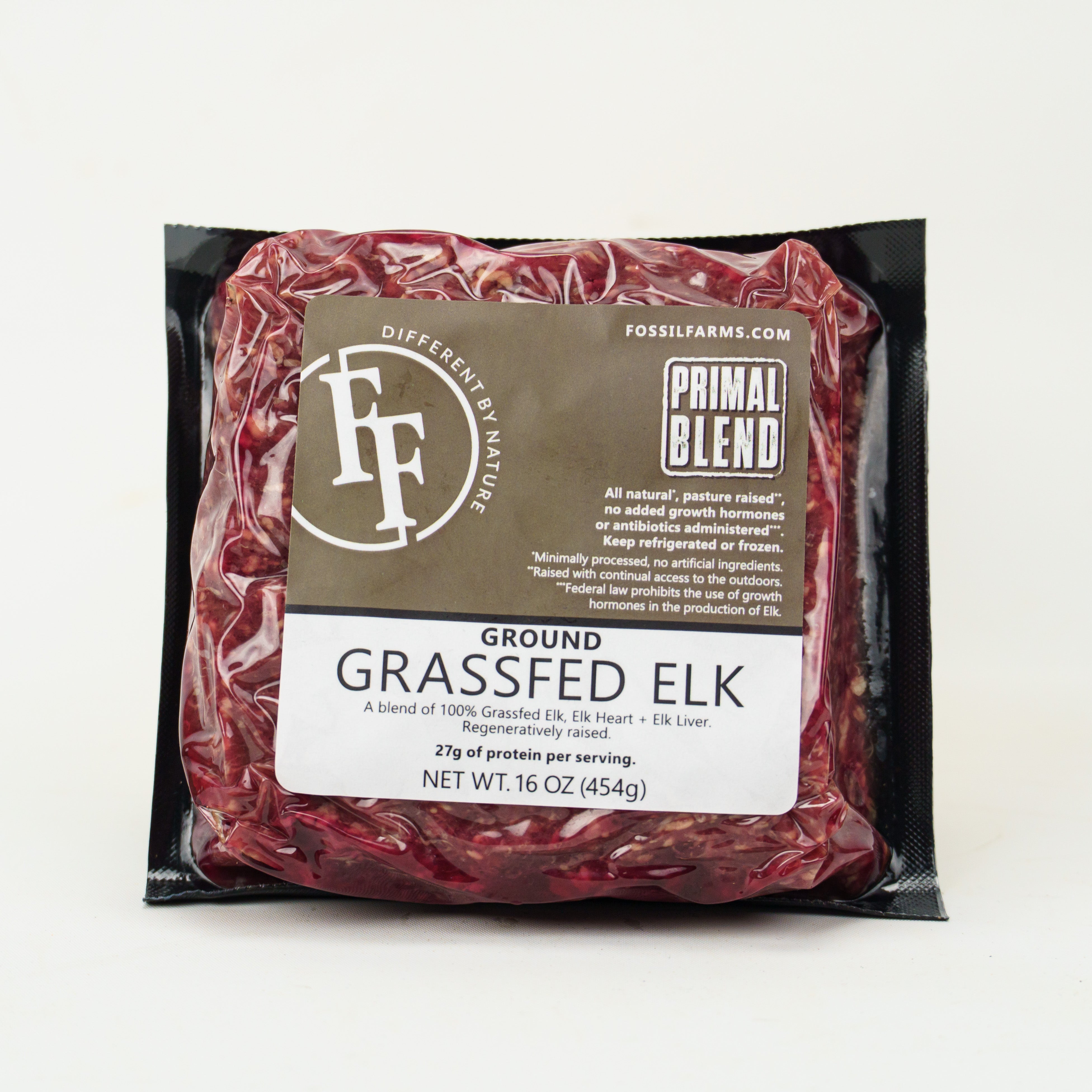 packaged elk ground meat