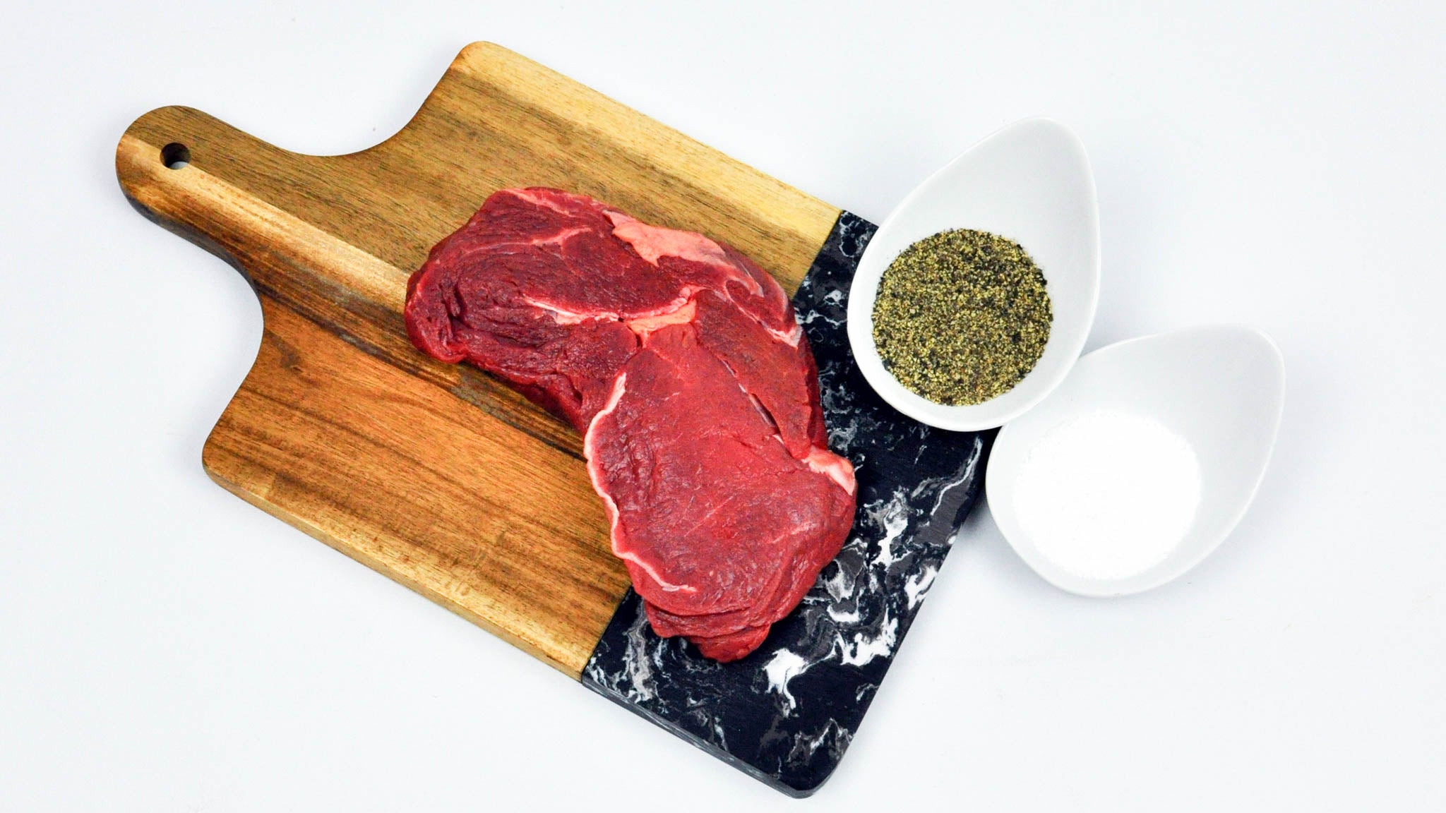 Bison Ribeye Steak Raw