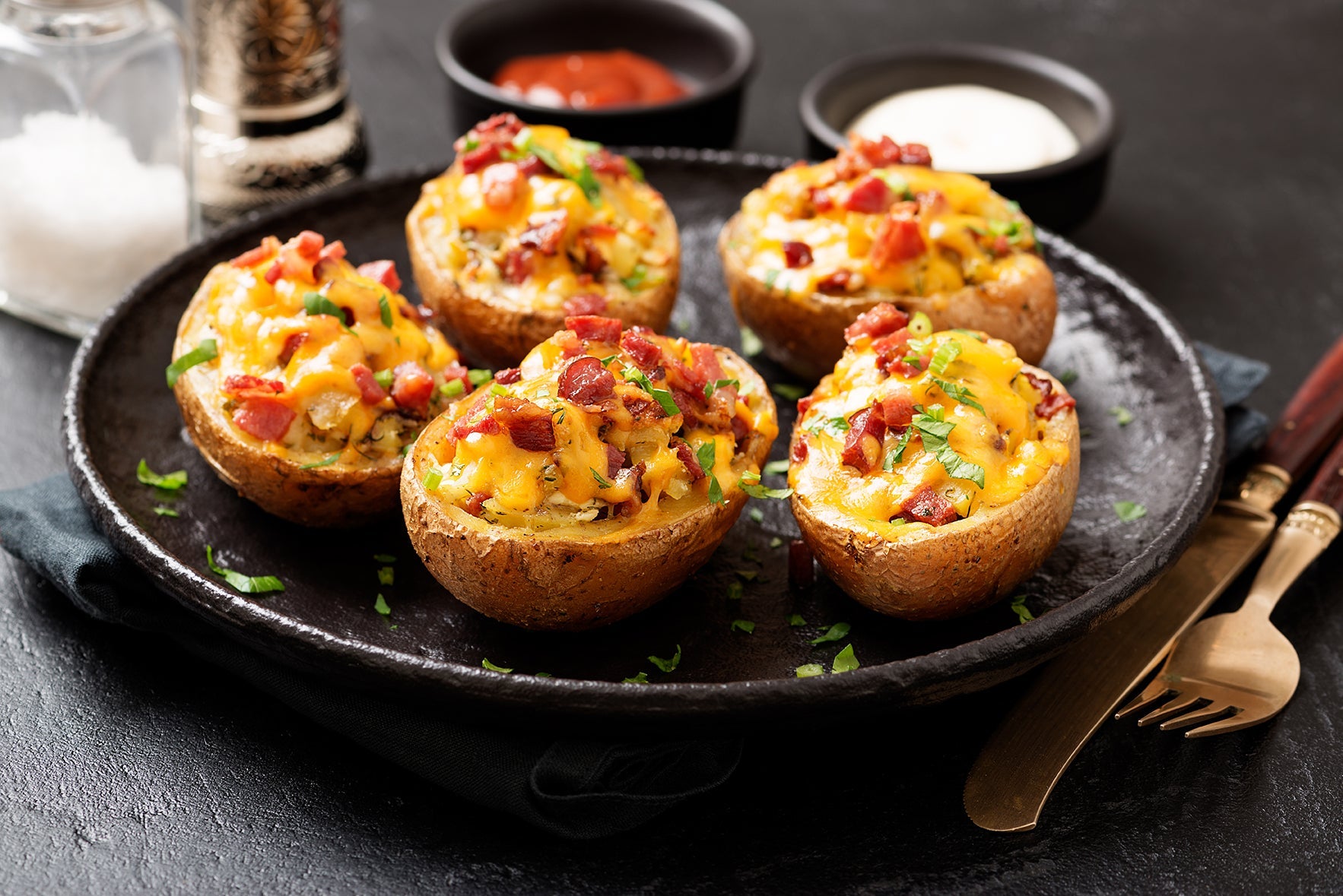 Moulard Duck Bacon Loaded Potatoes
