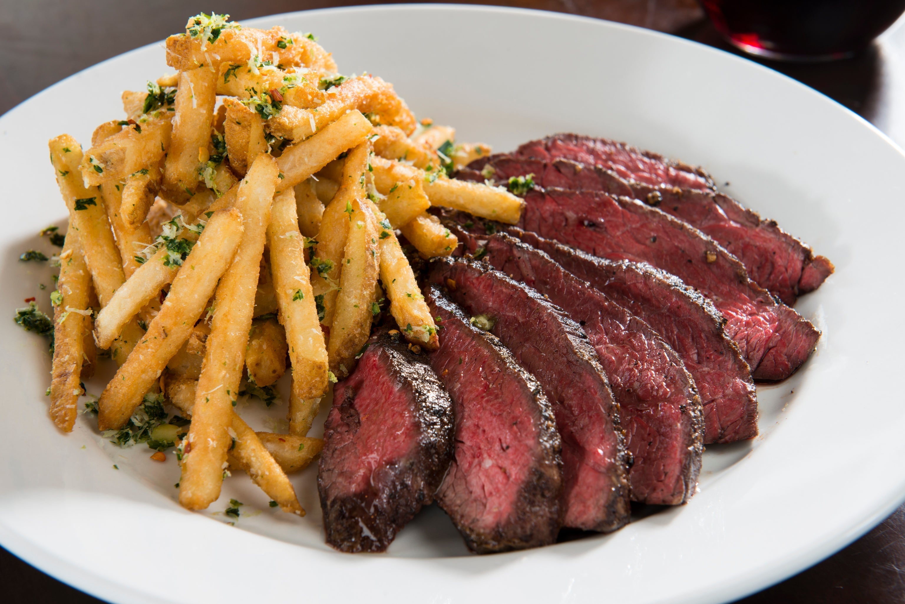 Ostrich Steak & Homemade French Fries