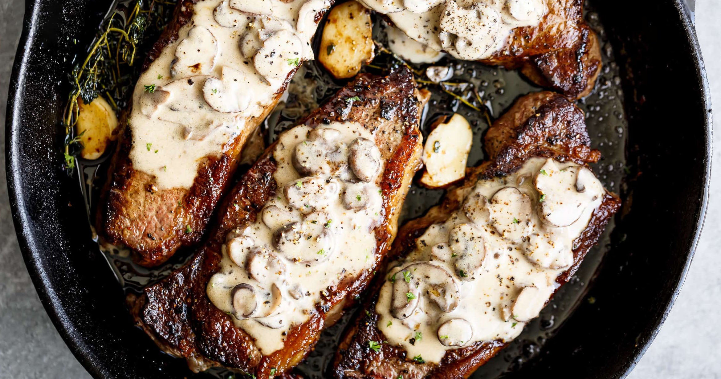Piedmontese Sirloin Fillet with Mushroom Sauce