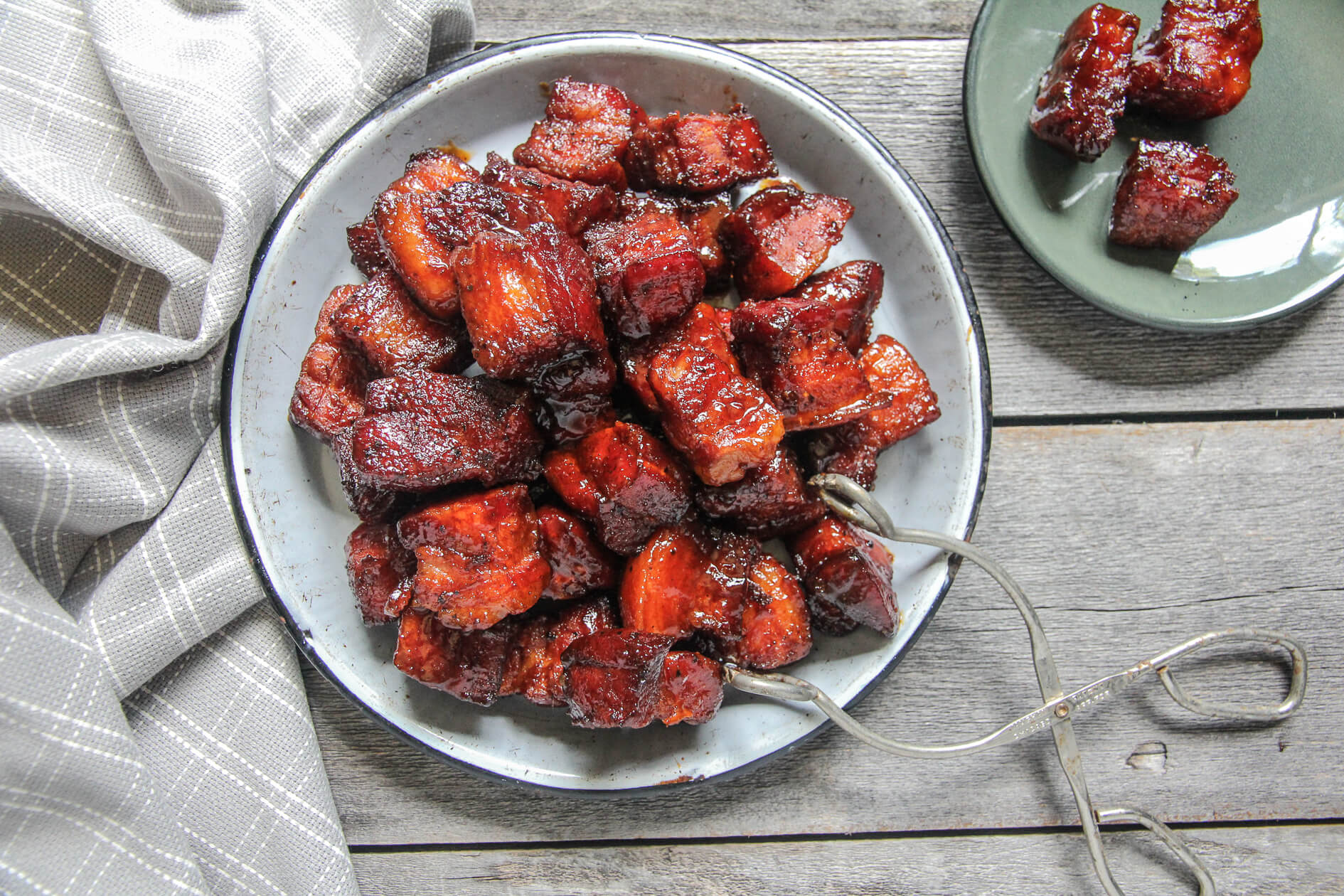 Smoked Pork Belly with Moppin’ Sauce