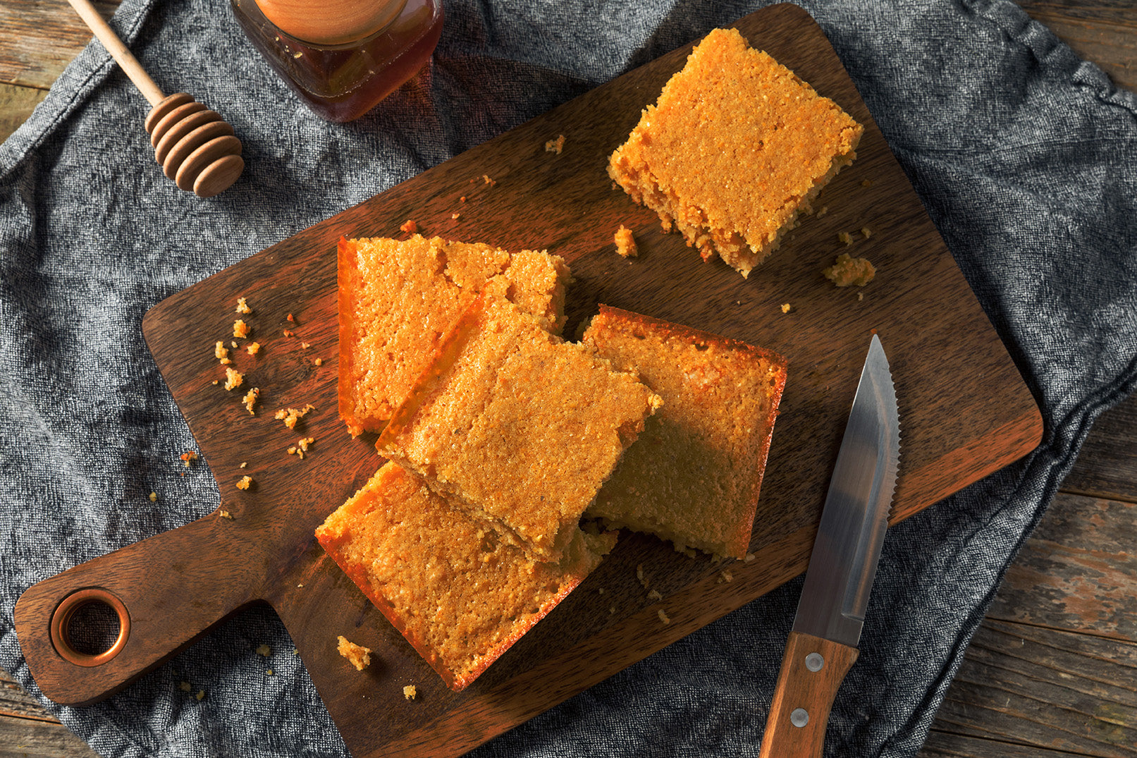 Pumpkin Cornbread & Honey Butter