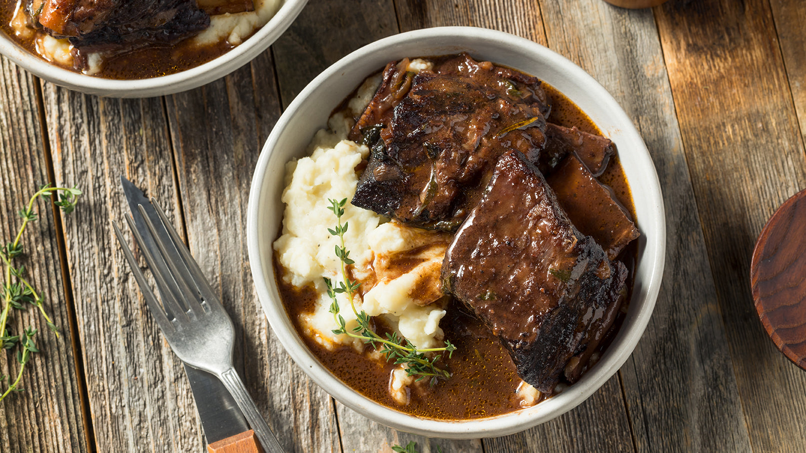 Red Wine Braised Bison Short Ribs