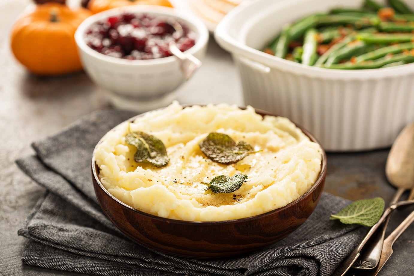 Roasted Garlic & Herb Whipped Potatoes