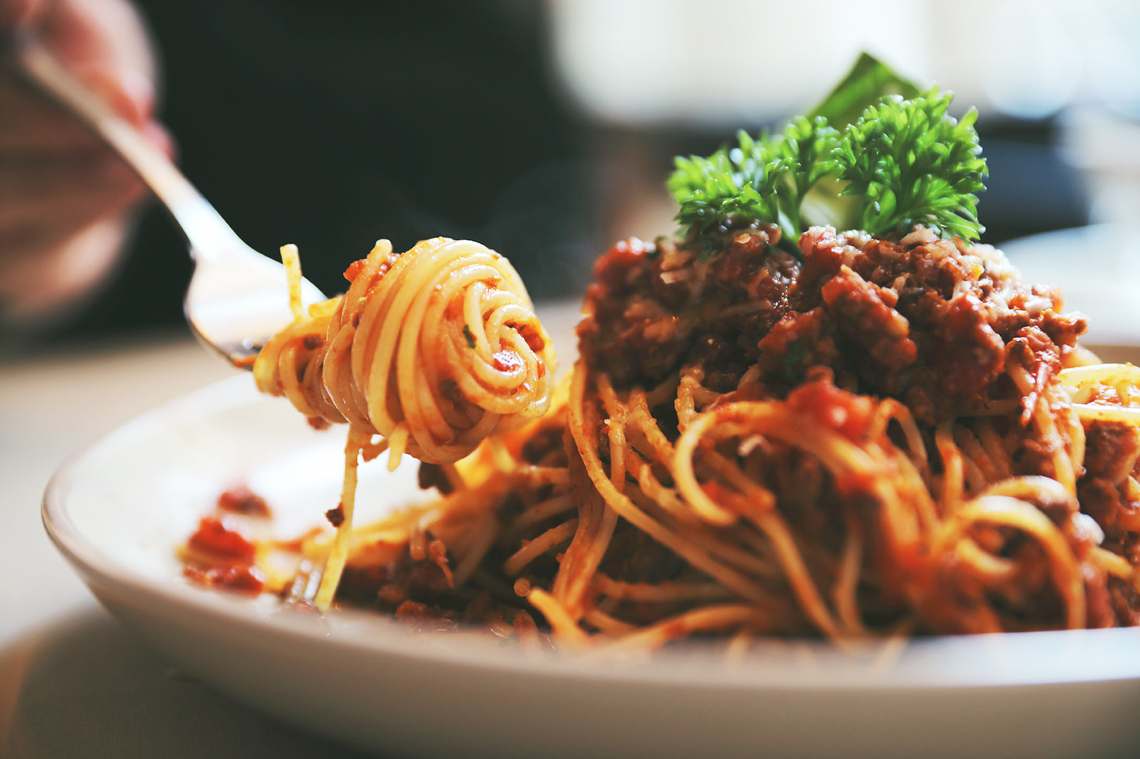 Spaghetti with Bison Bolognese