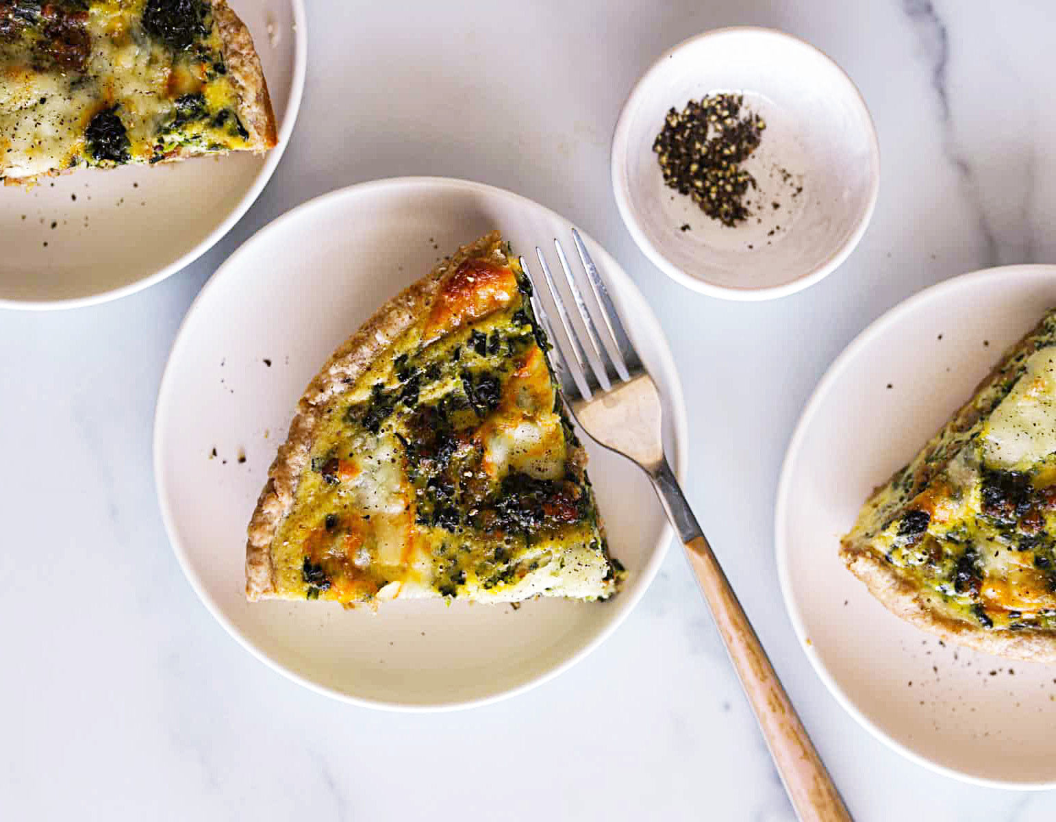 Wild Boar Sausage and Spinach Quiche