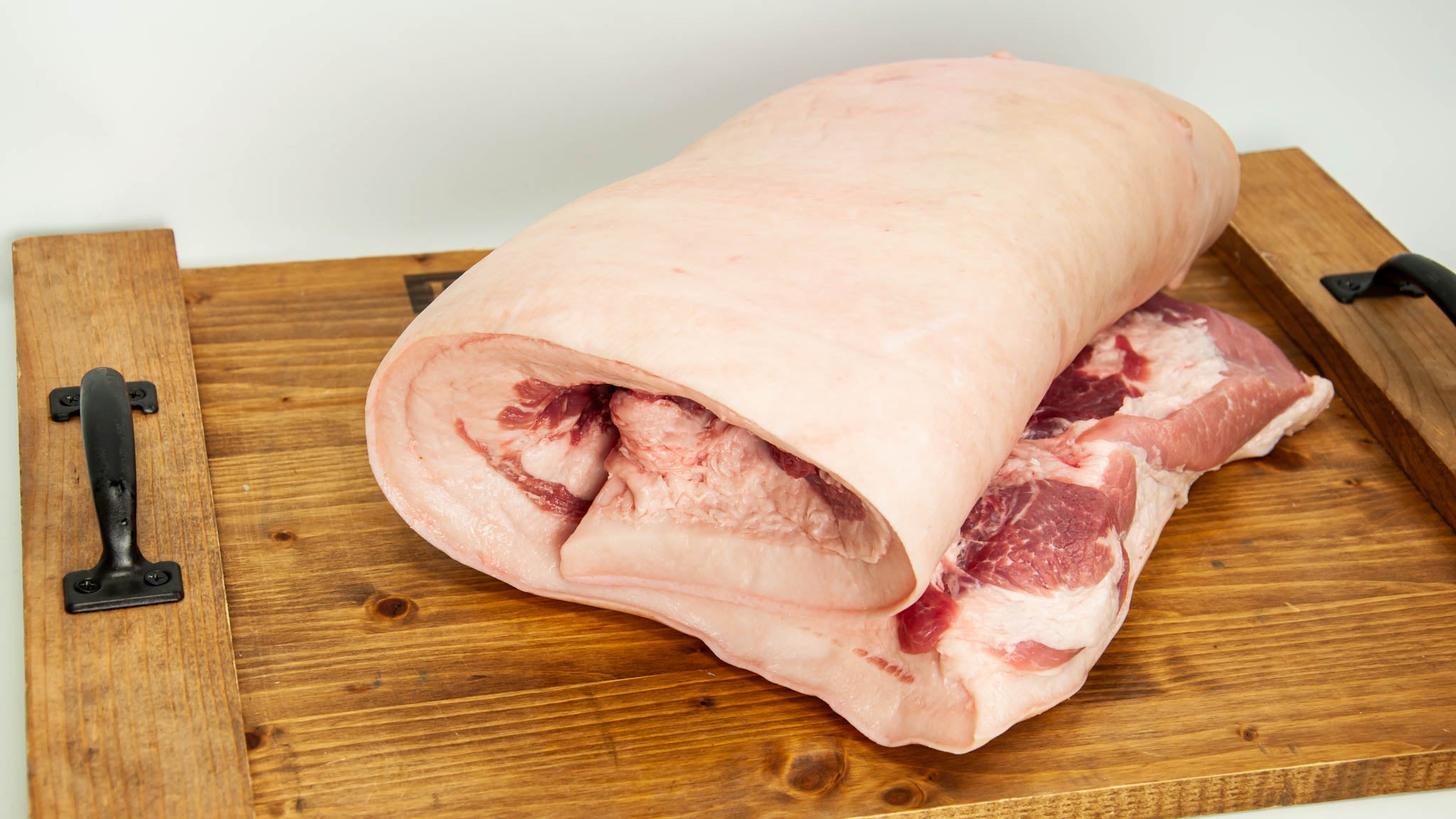 Duroc Pork Belly Large Raw Fossil Farms