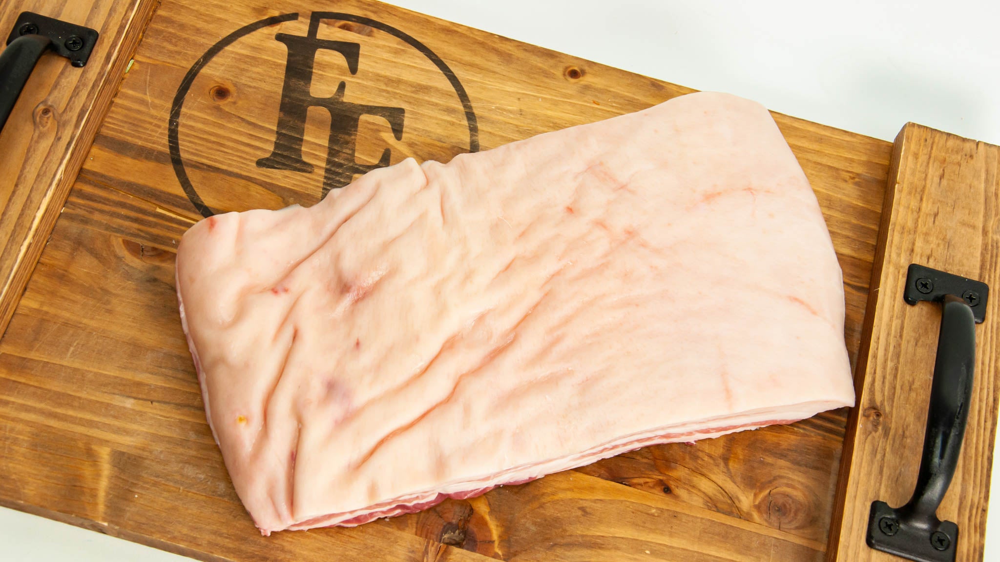 Duroc Pork Belly Skin On Raw