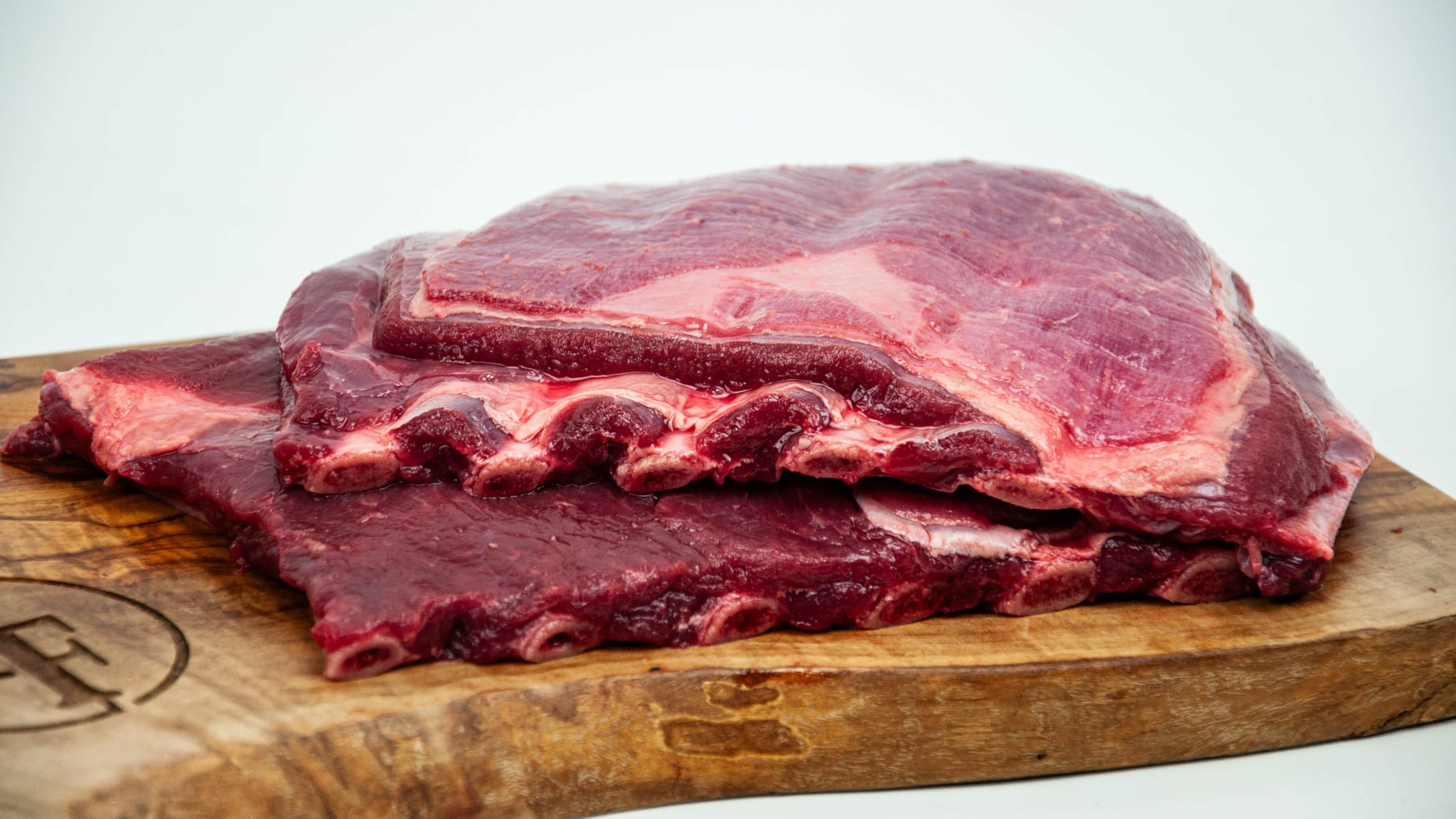Elk Short Ribs Raw Close-up