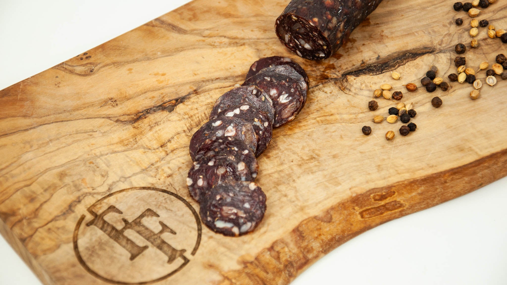 Elk Wagyu Beef Cacciatorini Salami Raw 