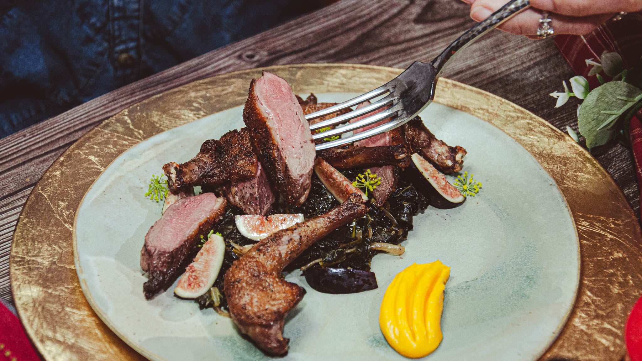 Pan Seared Squab Cooked Fossil Farms