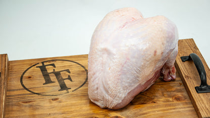 Turkey Breast Bone In Skin On Raw Fossil Farms 