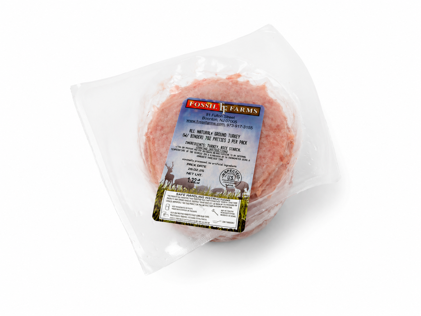 Turkey Burger Packaged