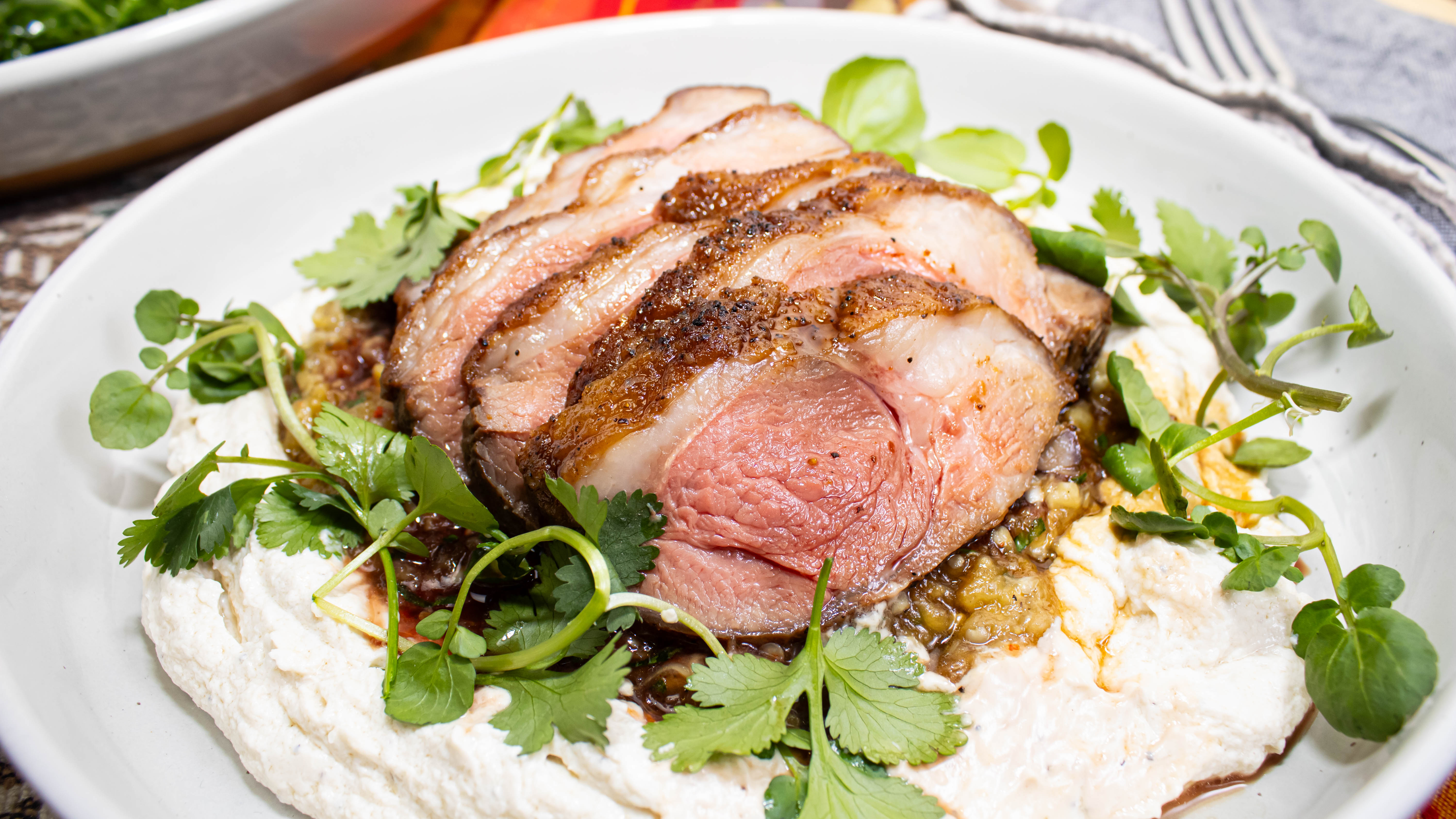 US Lamb Boneles Loin Cooked