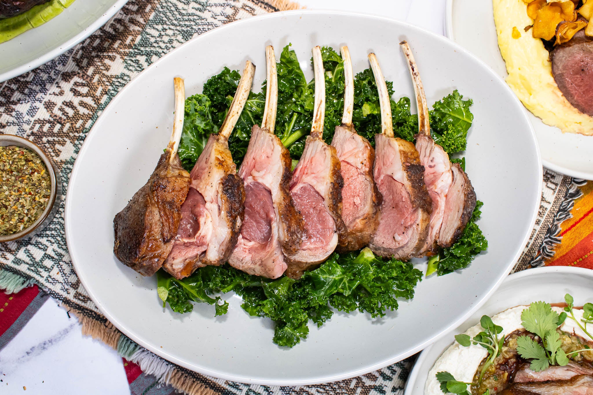 US Lamb Rack Cooked