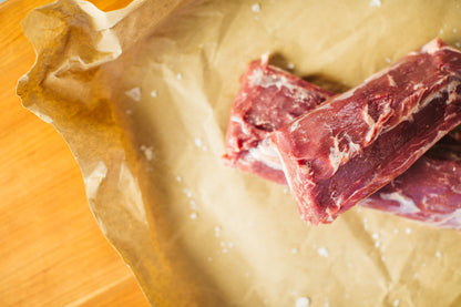 US Lamb Tenderloins Raw Close Up