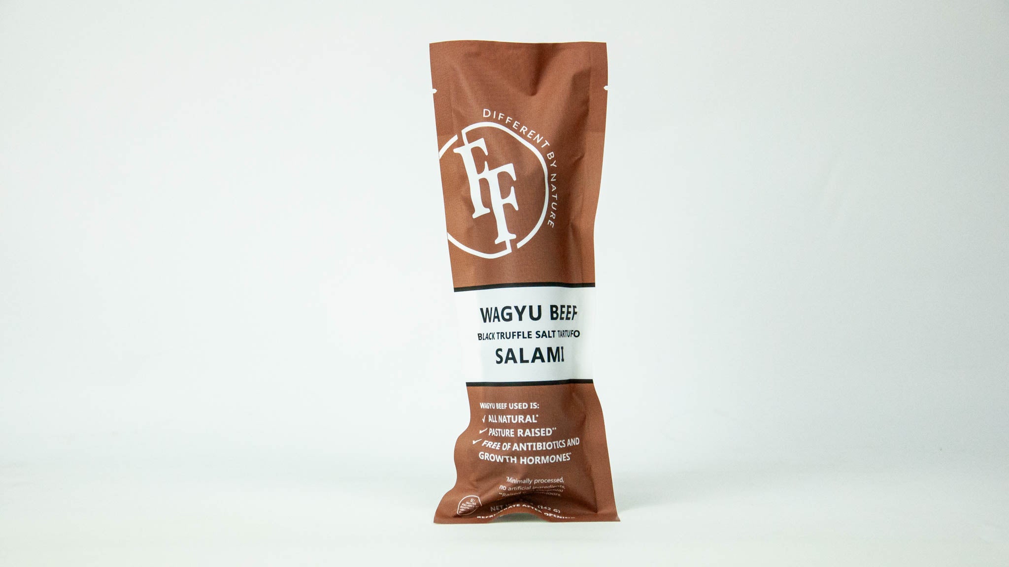 Wagyu Beef Black Truffle Tartufo Salami Packaged Fossil Farms 