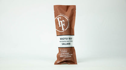 Wagyu Beef Black Truffle Tartufo Salami Packaged Fossil Farms 