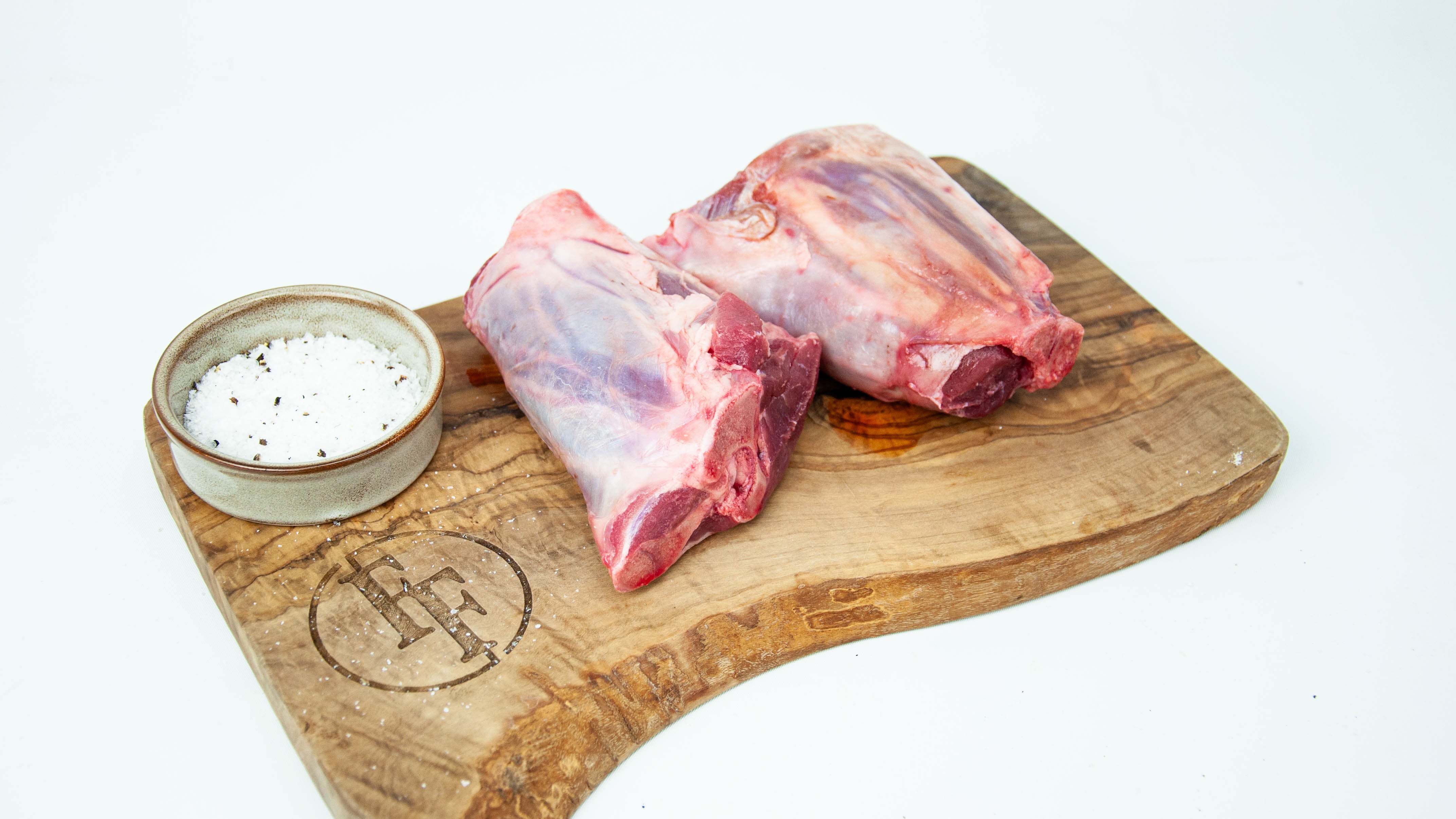 Wild Boar Shank Raw Close Up