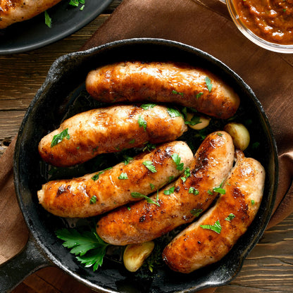 Duck Foie Gras Bratwurst Sausage Cooked