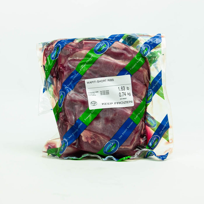 Elk Short Ribs 2 Lb - Grass Fed Game Meat | Fossil Farms - Fossil Farms