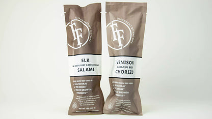 Elk Venison Salami Sampler Packaged 