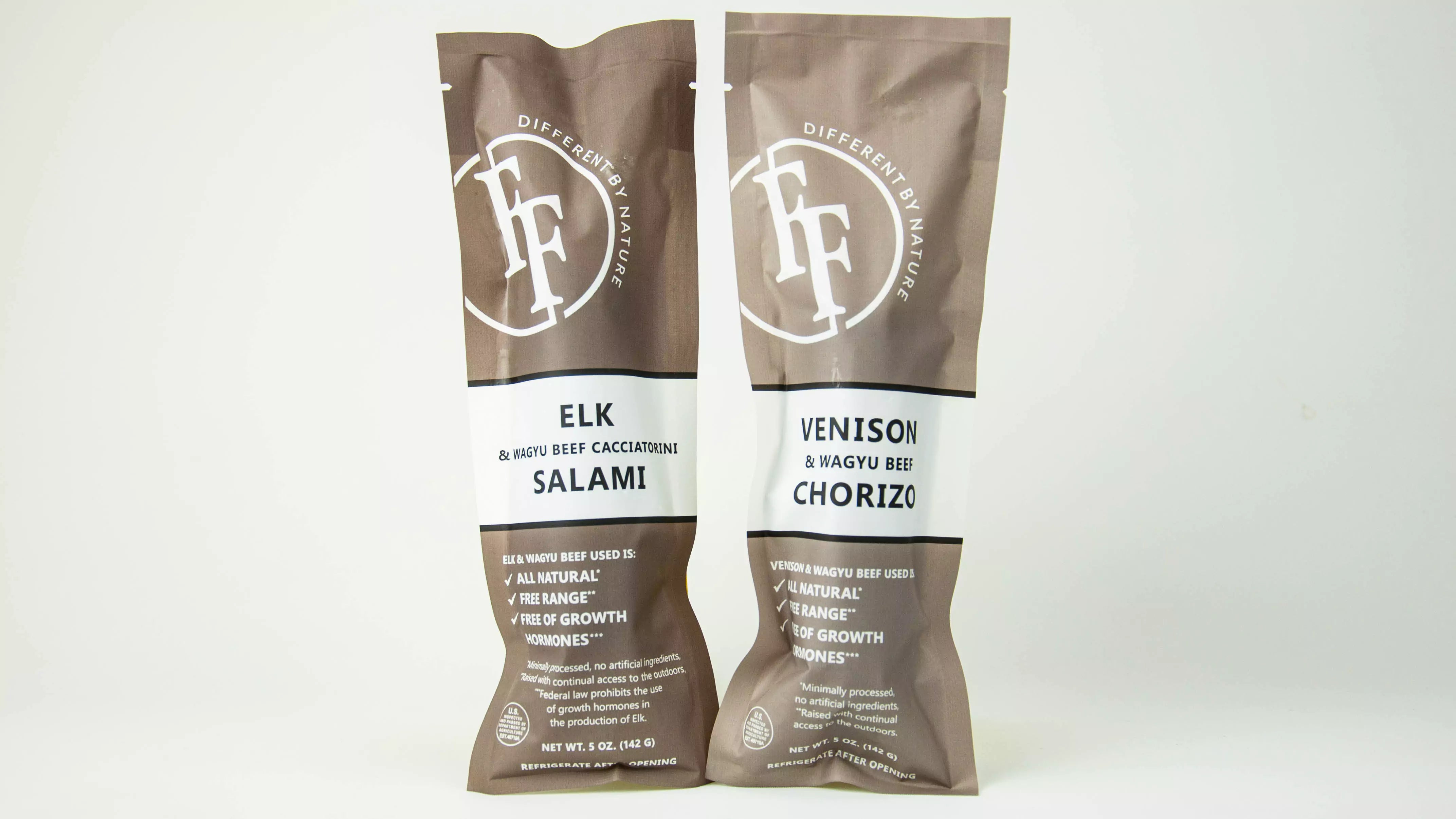 Elk Venison Salami Sampler Packaged 