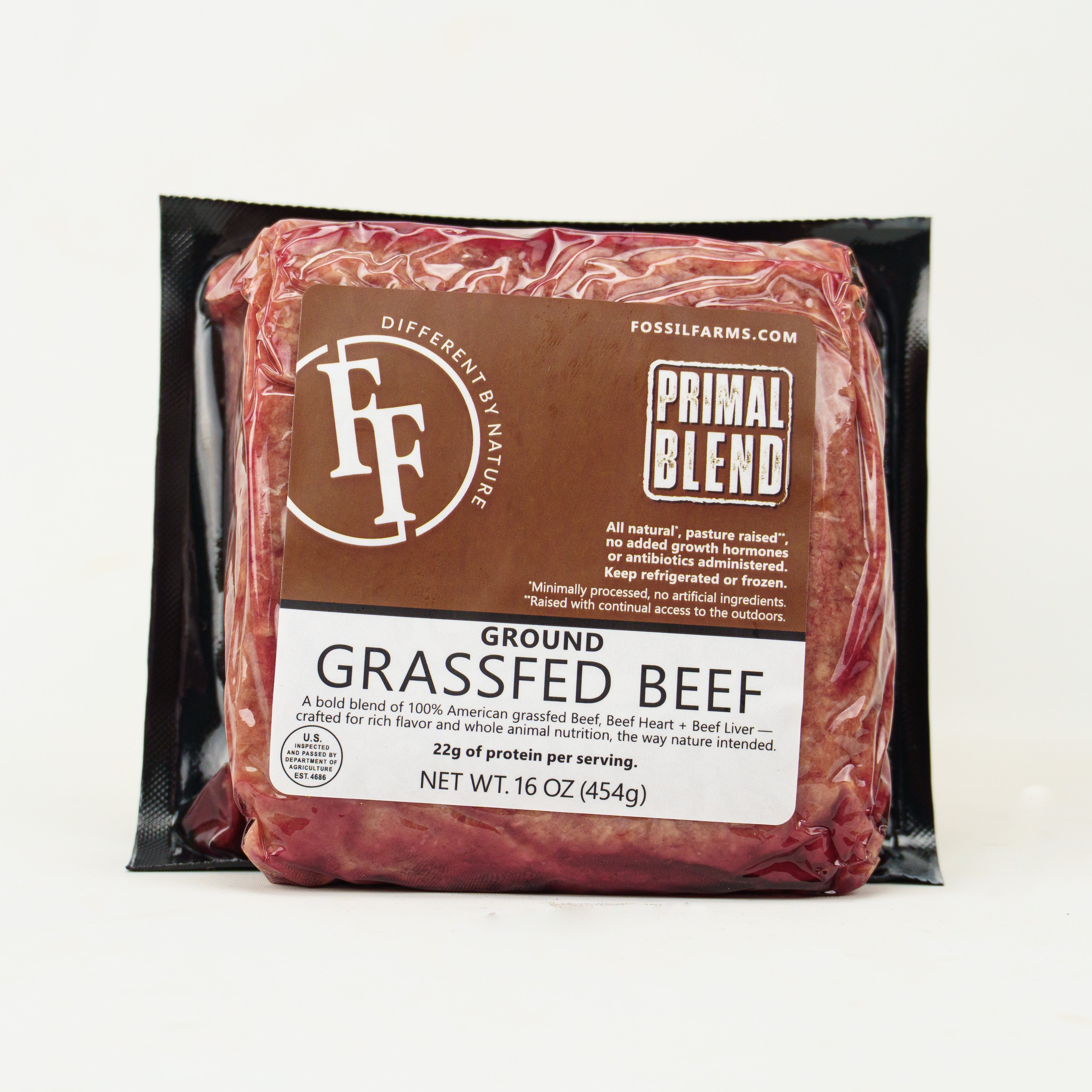 Grass-Fed Beef Primal Ground Blend | 1 lb. - Fossil Farms