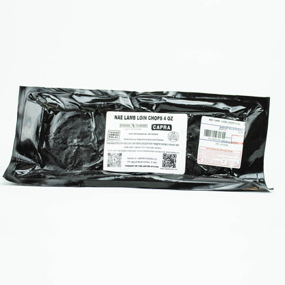 Grass-Fed Lamb Loin Chops - Premium Quality, 1 lb (Approx 4 Chops)