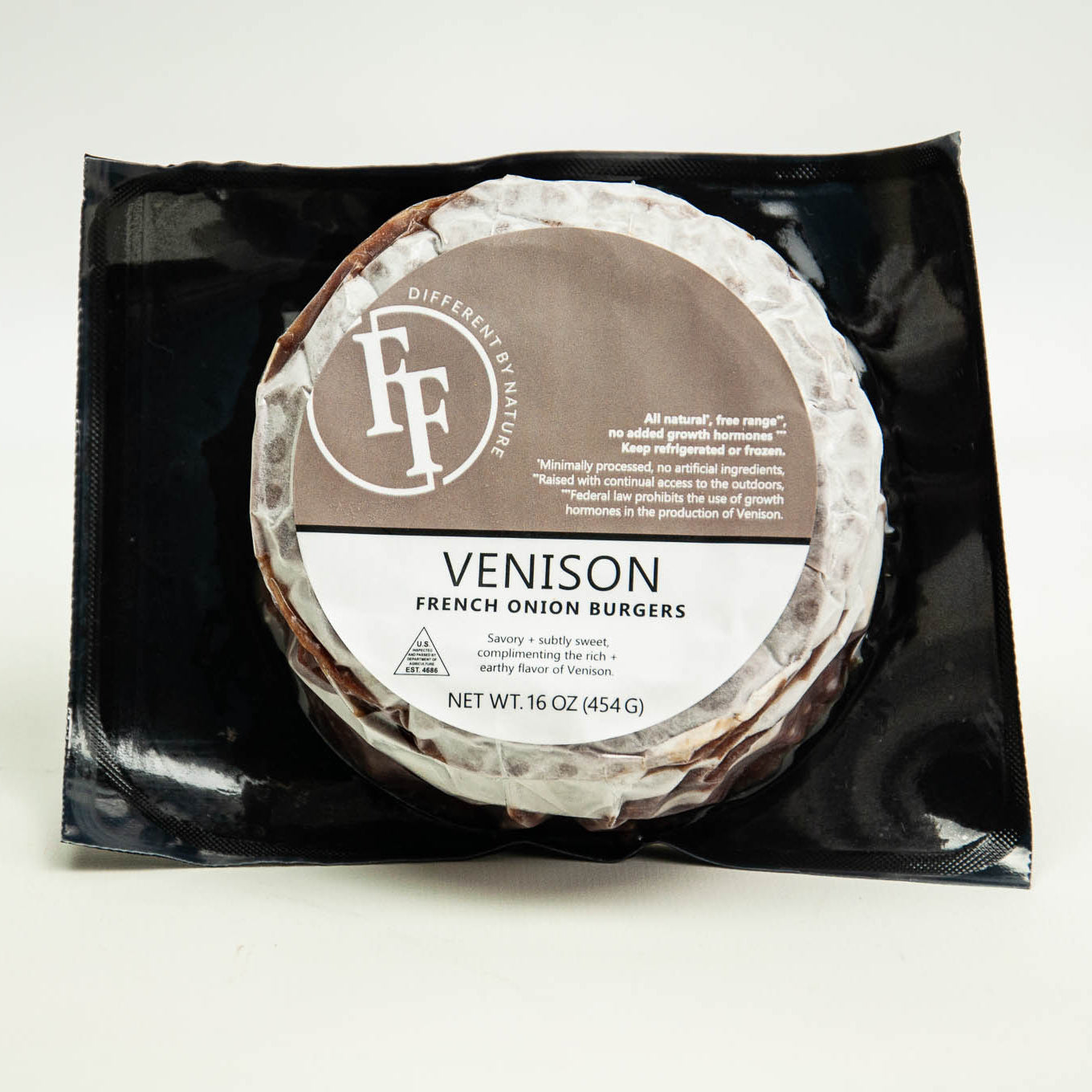 Venison French Onion Burger