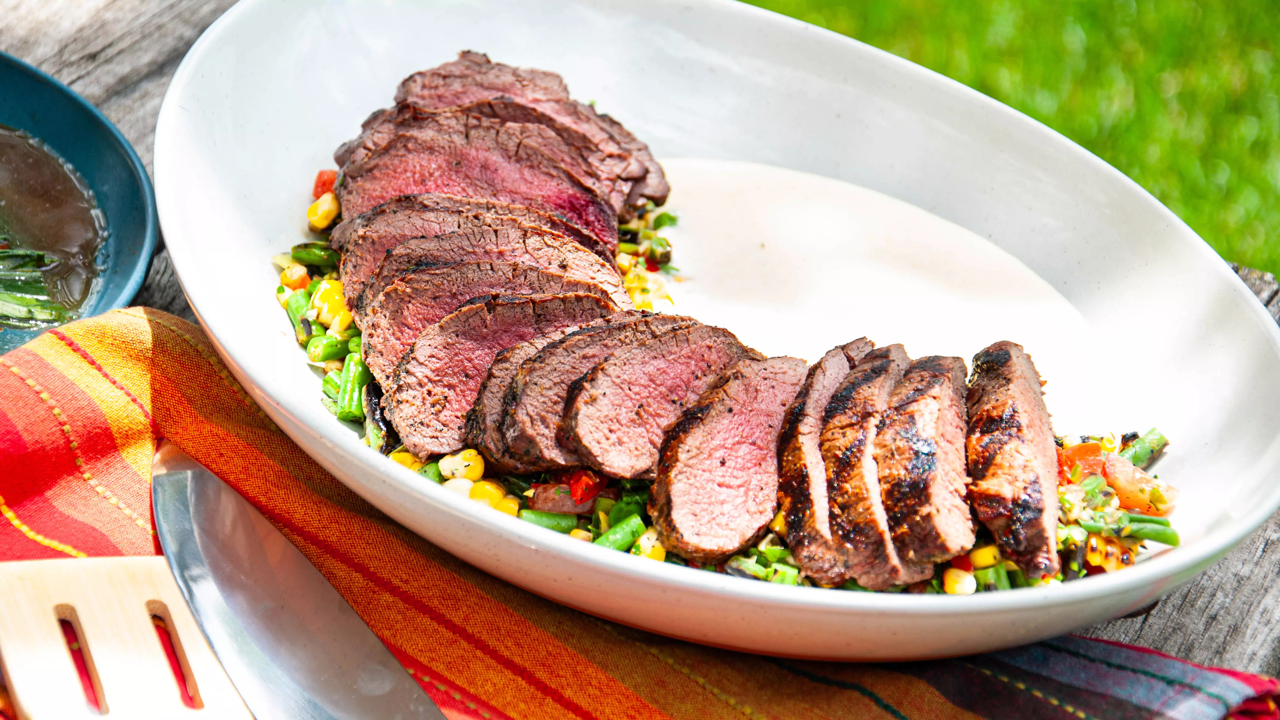 Venison Strip Loin Cooked Fossil Farms 