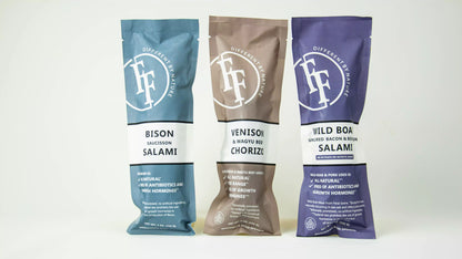 Venison Wild Boar Bison Salami Sampler 