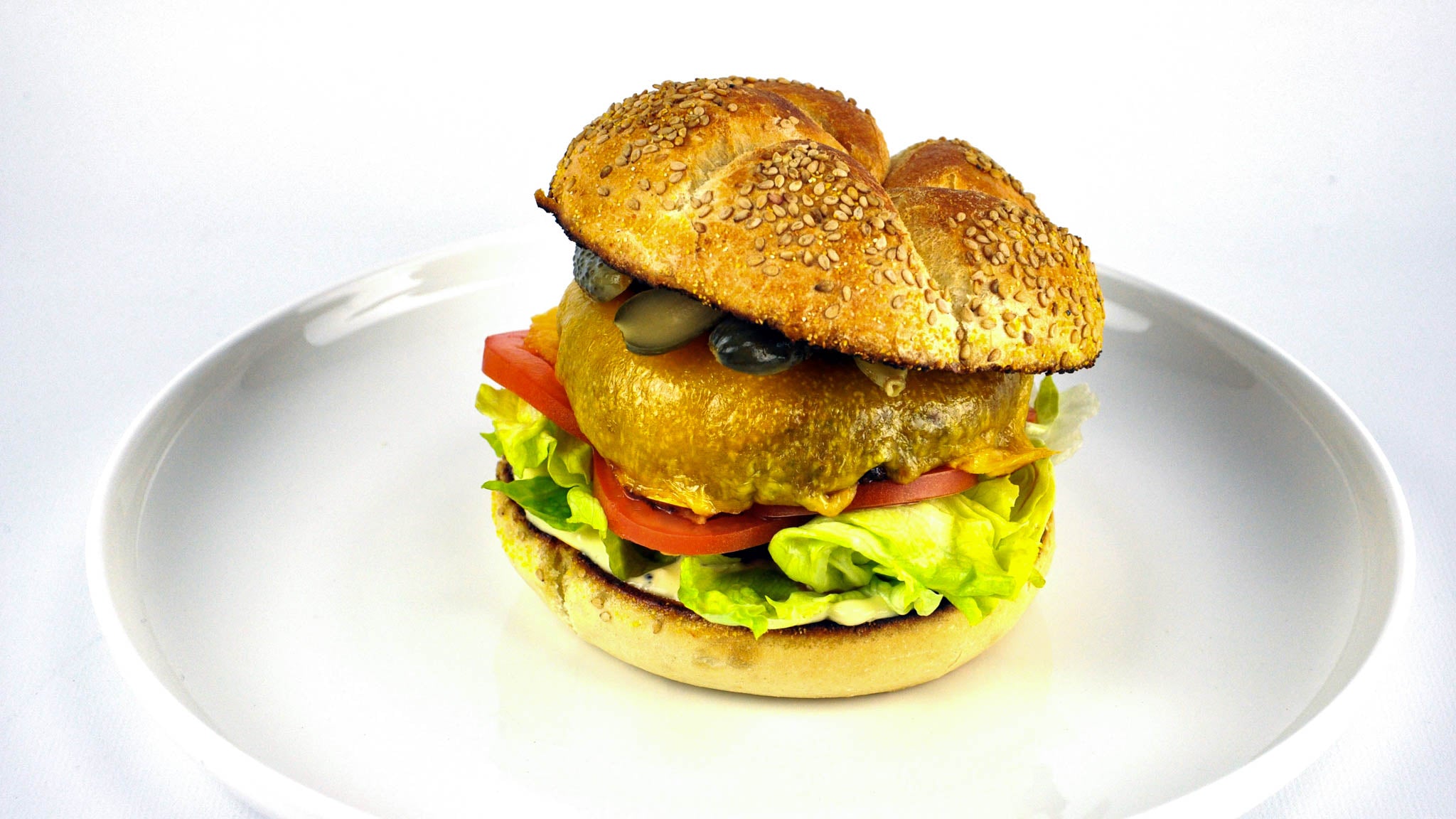Cooked Antelope Burger