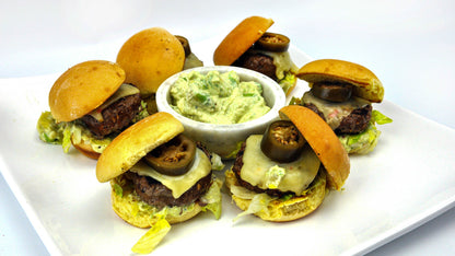 Bison Chipotle Sliders Cooked