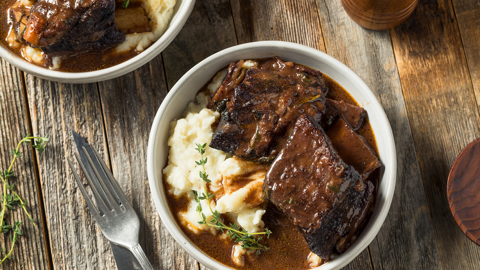 Bison Short Ribs Cooked