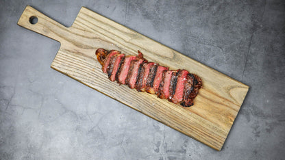 Bison Strip Steak Cooked
