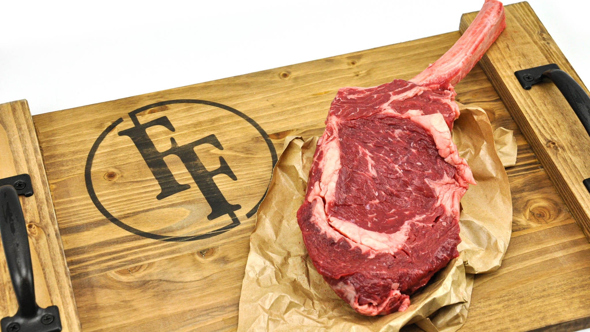Bison Tomahawk Ribeye Raw