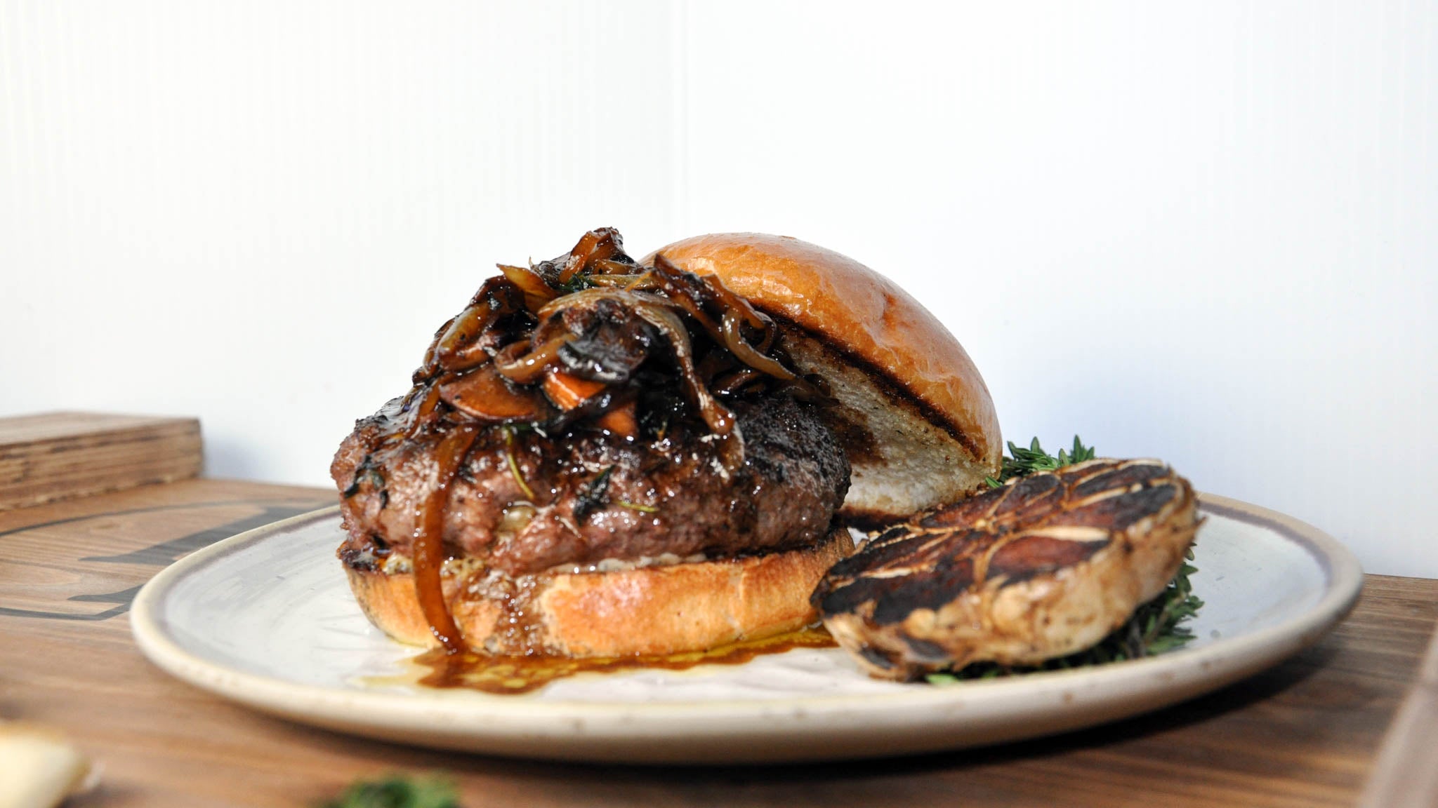 Wagyu Beef Truffler Burger Cooked