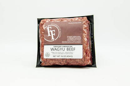 Domestic Wagyu Ground Beef Packaged Fossil Farms