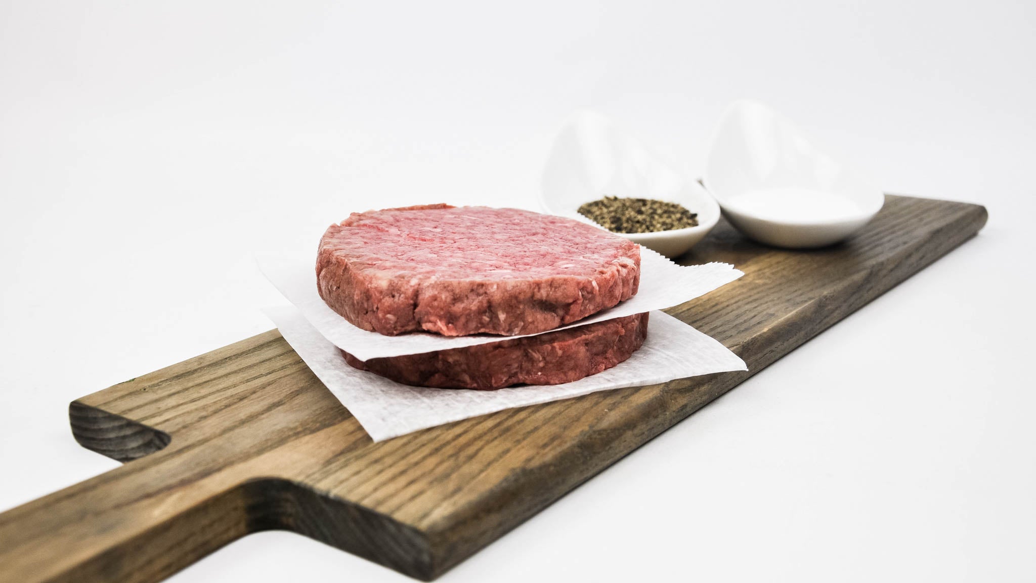 Double Domestic Wagyu Beef Burgers Fossil Farms Raw