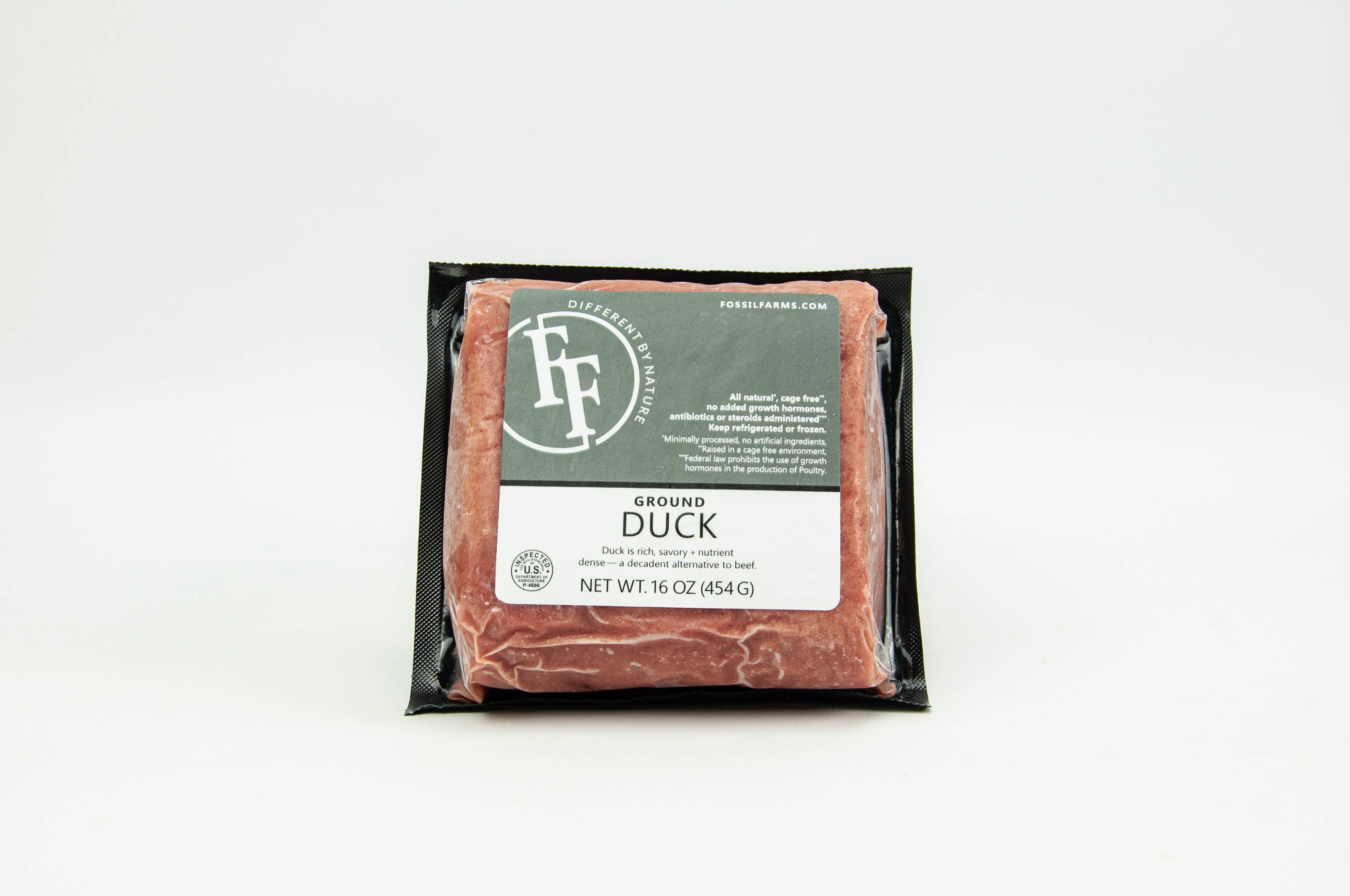 Ground Duck Packaged Retail Fossil Farms