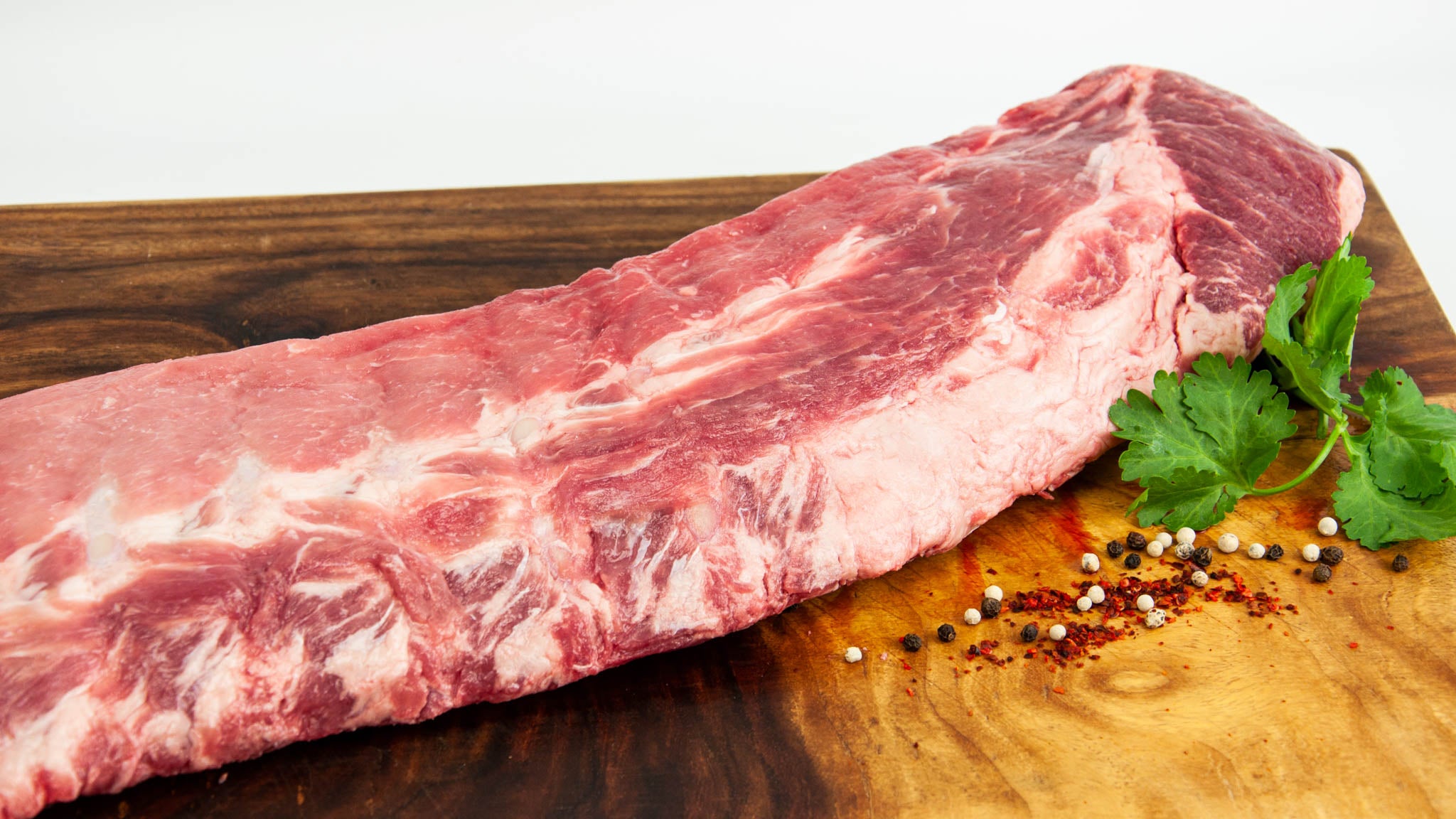 Duroc Pork Baby Back Ribs Raw Fossil Farms