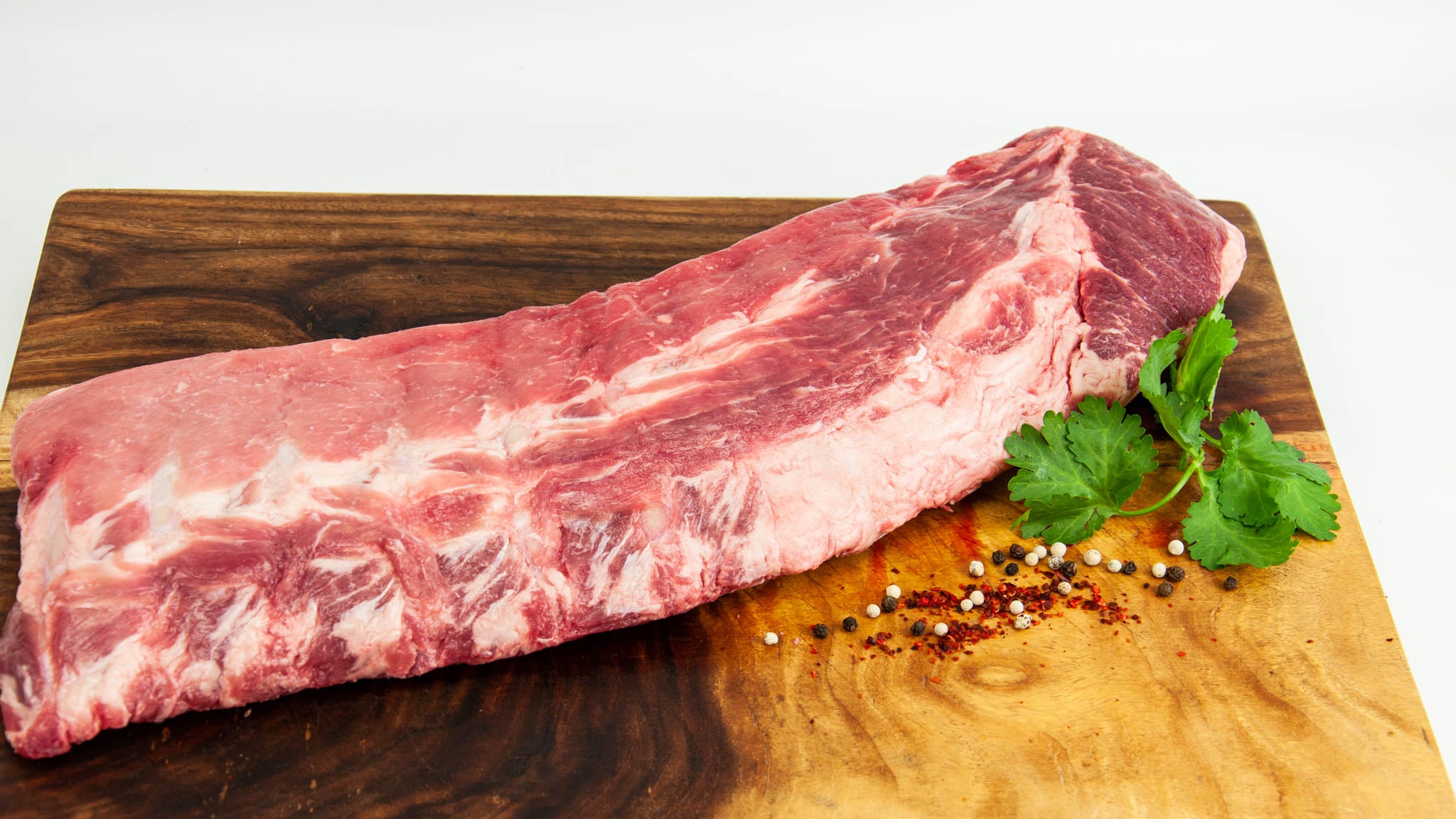 Duroc Pork Baby Back Ribs Raw Fossil Farms