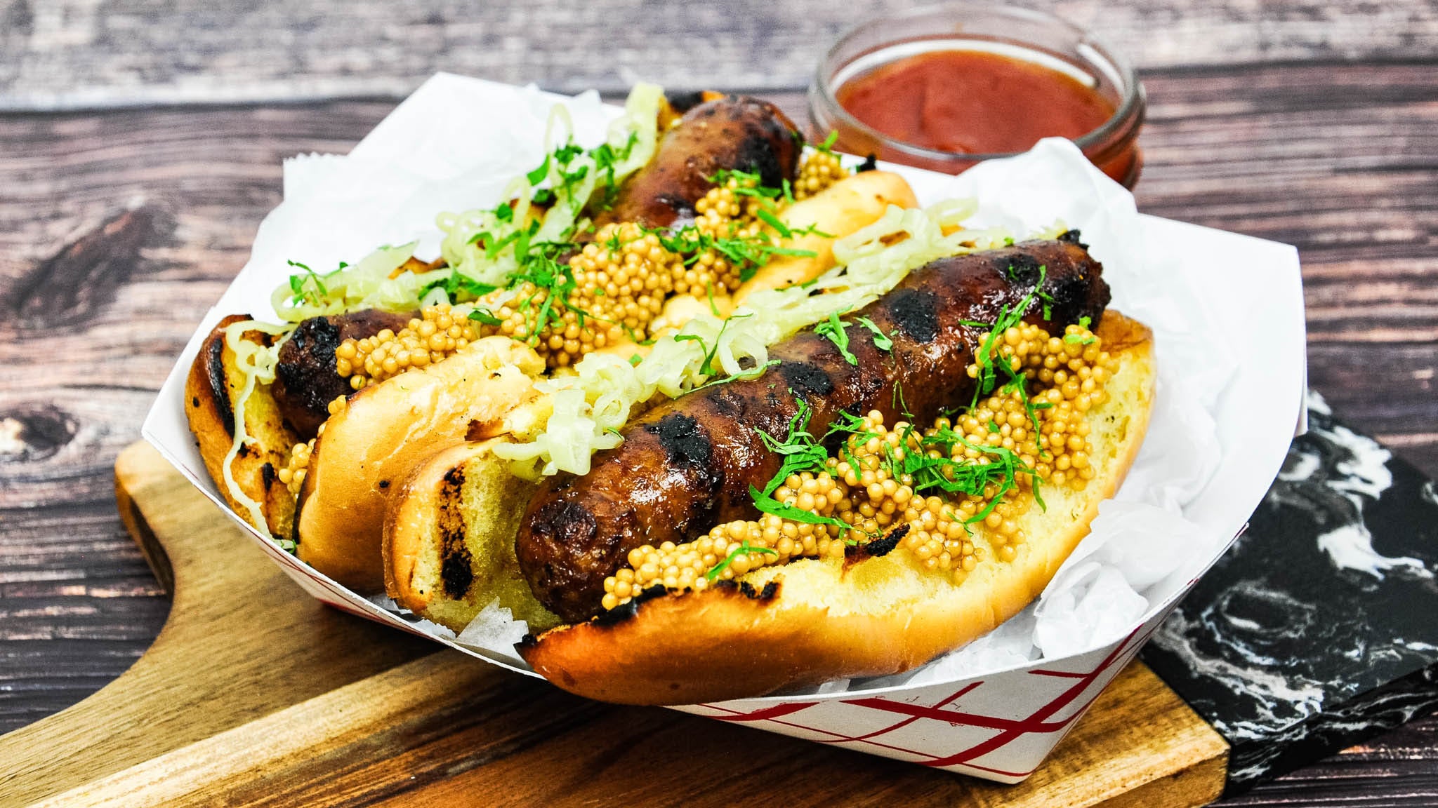 Bison Sausage with Chipotle Chilies Cooked