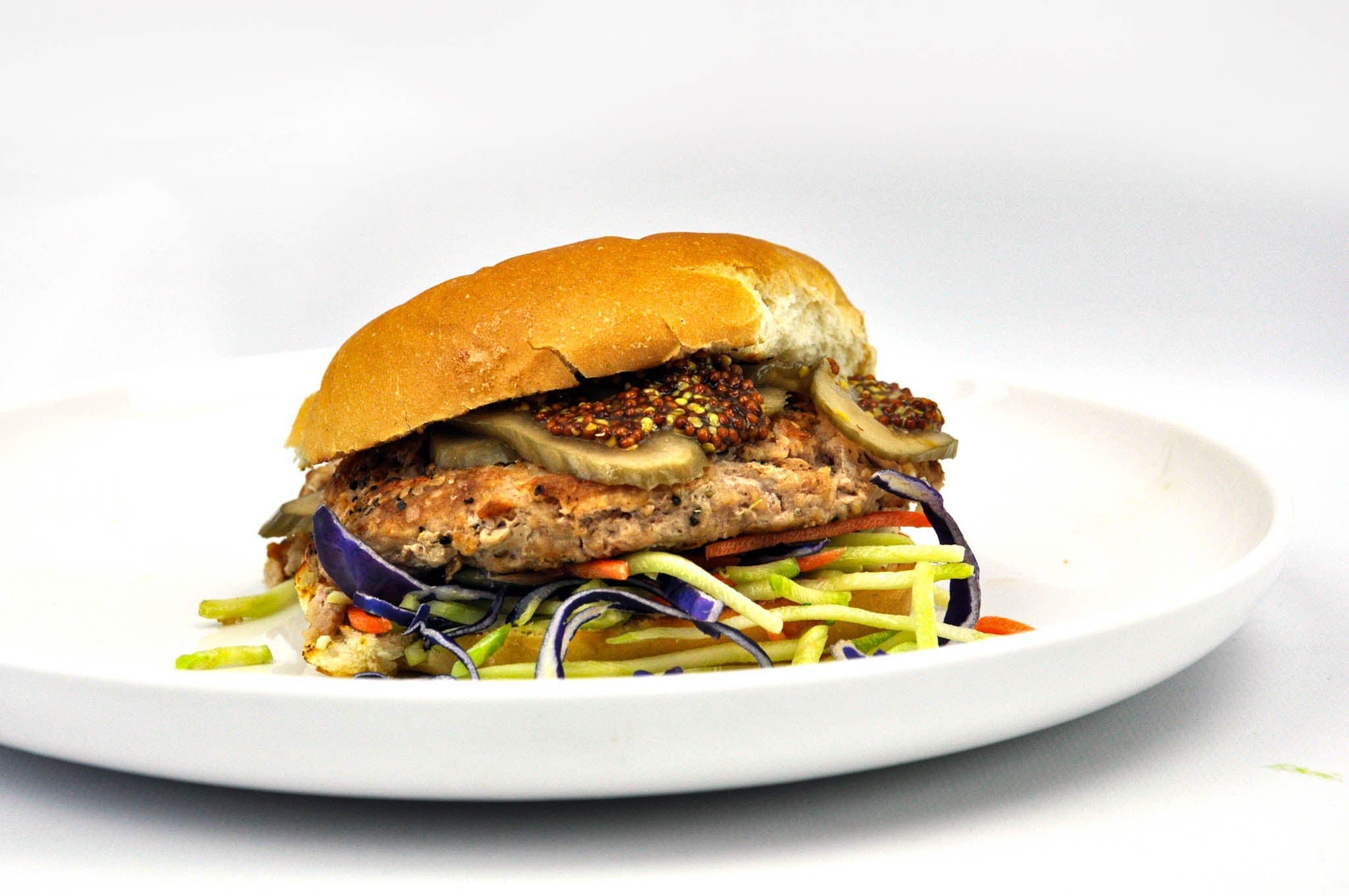 Organic Turkey Burger Cooked 