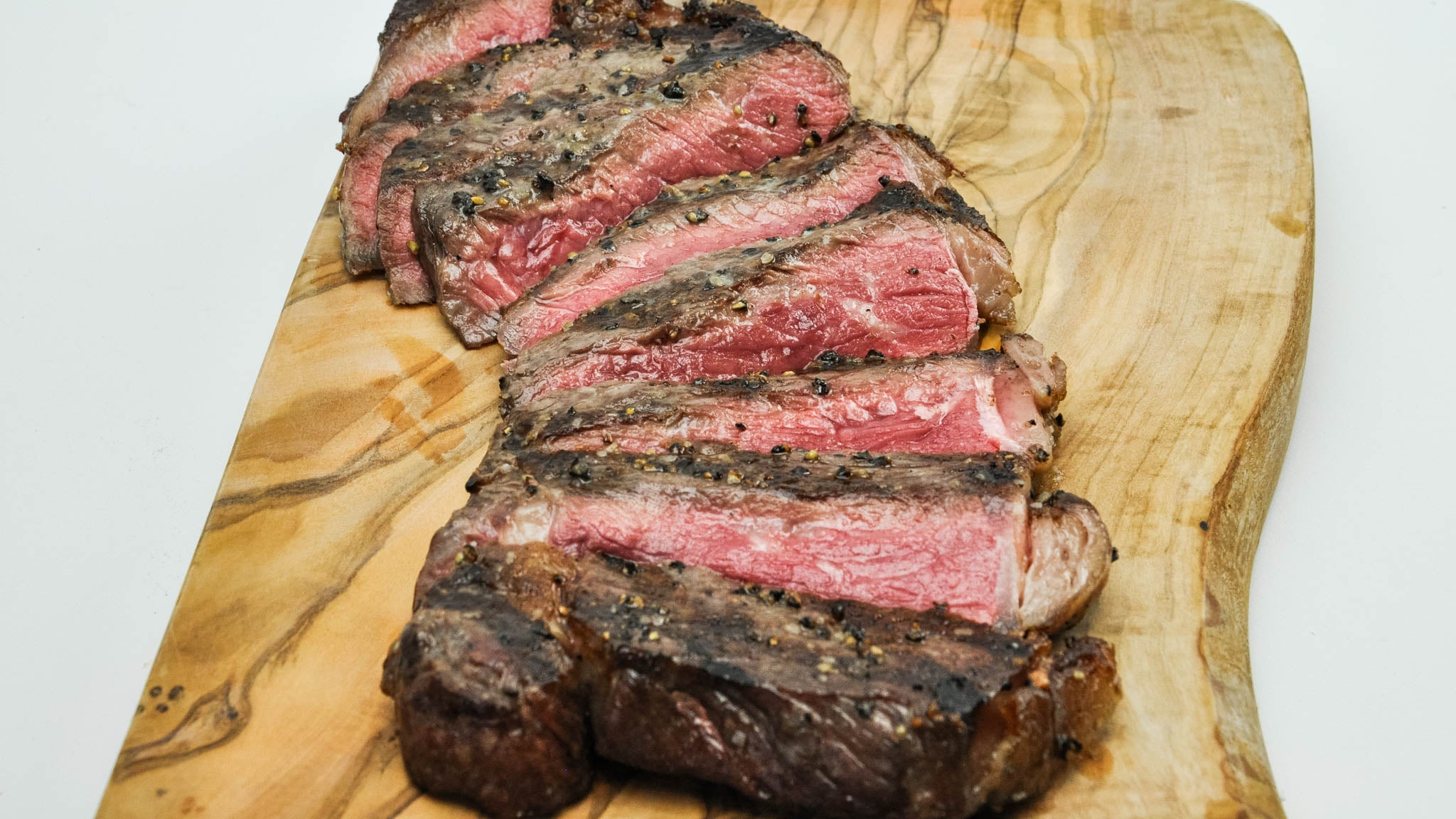 Piedmontese Ribeye Steak Cooked Fossil Farms 