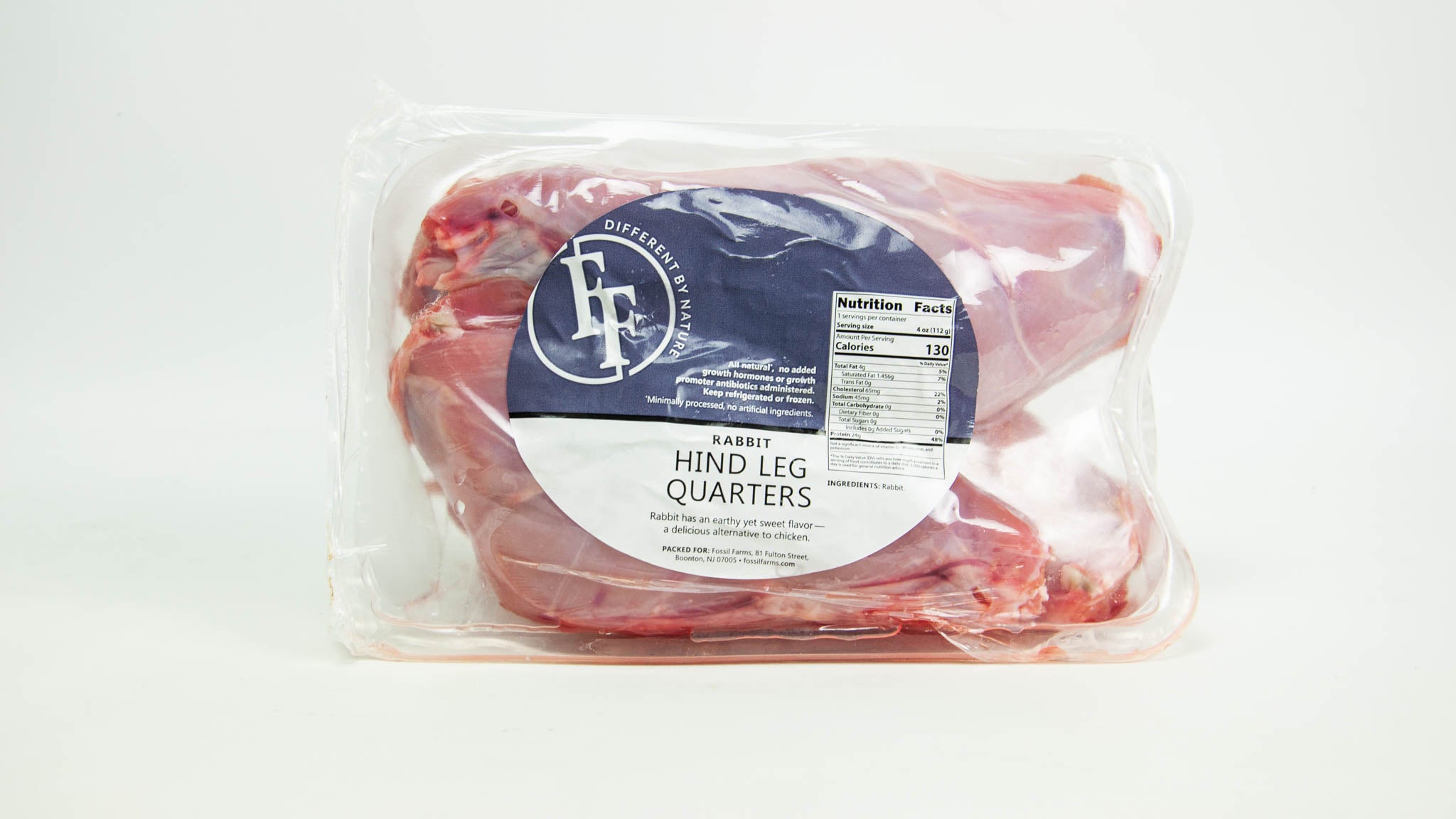 Rabbit Legs Raw Packaged