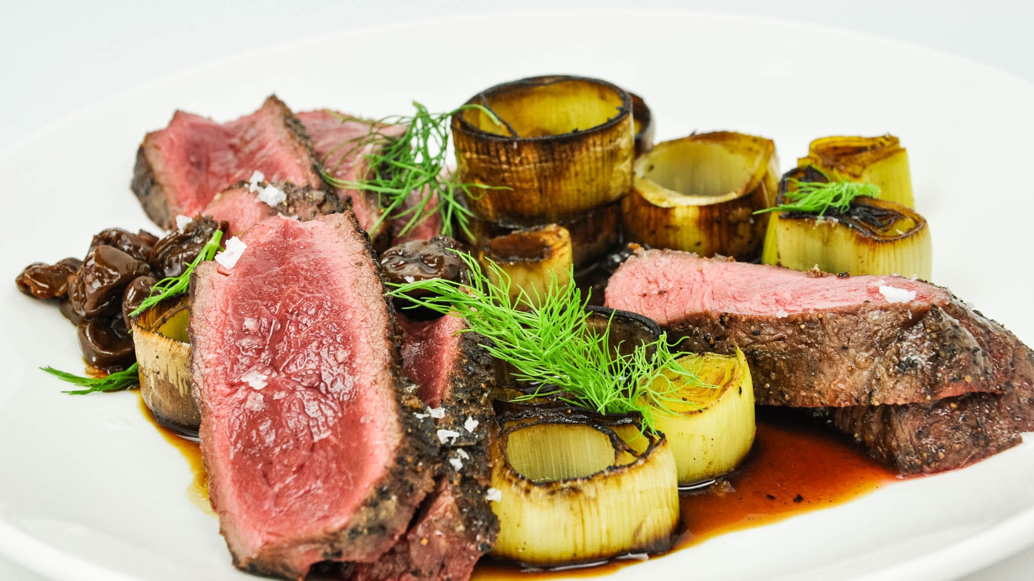 Bison Striploin Cooked
